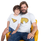 Familien T-Shirts Vater Sohn Pizza
