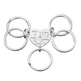 Freundschafts Schlüsselanhänger für 5 Personen (personalisierbar)