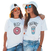Freundschafts T-Shirts Donut Kaffee