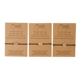 Freundschaftsarmbänder Sonne Mond Stern (für 3 Personen)