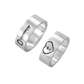 Freundschaftsringe Herz und Schloss