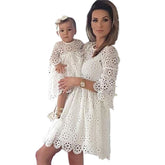 Mutter Tochter Kleid Spitze