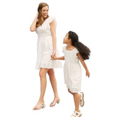 Mutter Tochter Kleid Taufe