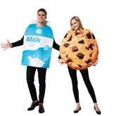 Paar-Kostüme Milchpaket Kekse