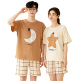 Pärchen Pyjama (Mond und Stern)