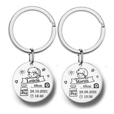 Schlüsselanhänger Familie Personalisierte Geburt