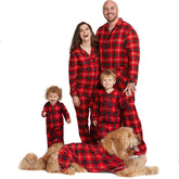 Weihnachts- Schlafanzug-Familie Karos