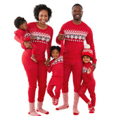 Weihnachts- Schlafanzug- Familie Rot