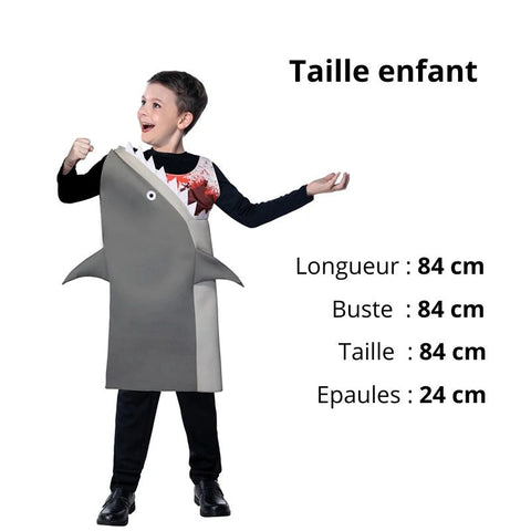 Familie-Kostüme Halloween Hai Erwachsene Kinder