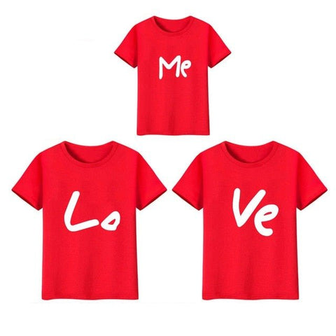 Familien T-Shirts Assorti Liebe