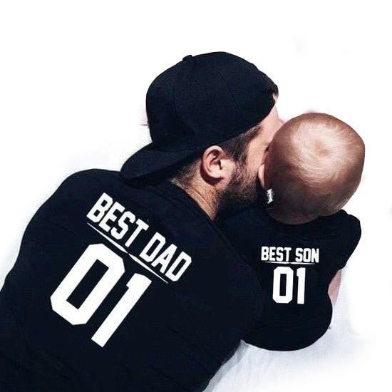 Familien T-Shirts Bester Vater & Bester Sohn