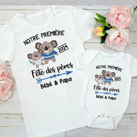 Familien T-Shirts Für Babys und Väter Vatertag