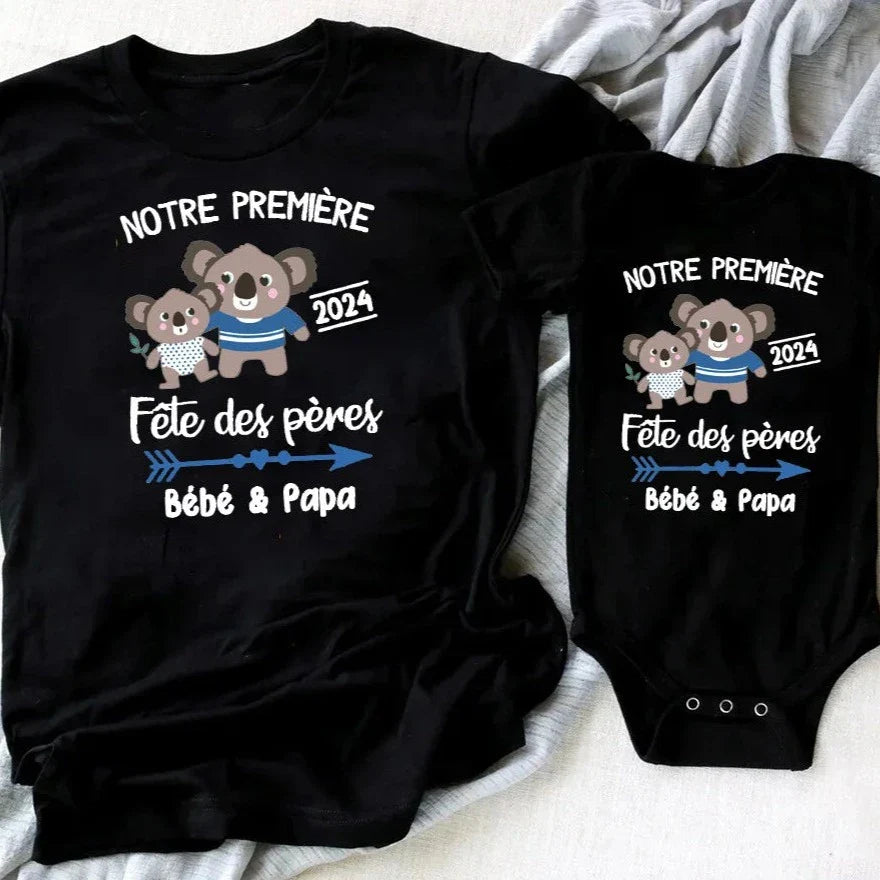 Familien T-Shirts Für Babys und Väter Vatertag