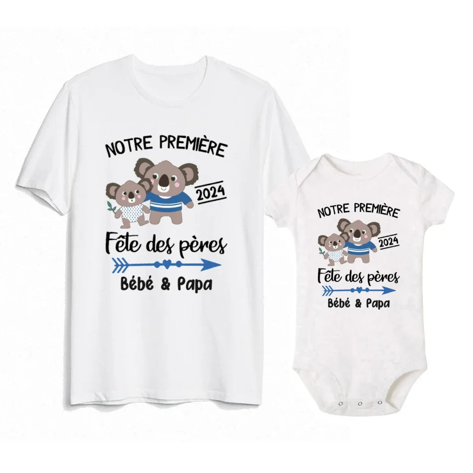 Familien T-Shirts Für Babys und Väter Vatertag