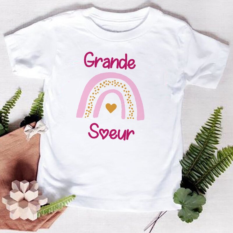 Familien T-Shirts Großer Bruder Kleine Schwester
