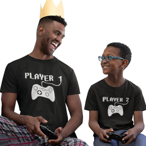 Familien T-Shirts Vater Sohn Geek