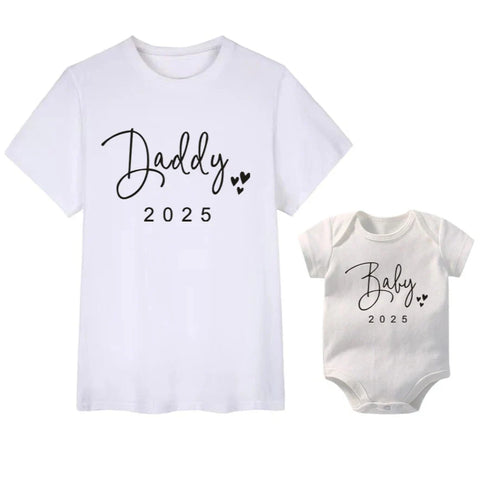 Familien T-Shirts Vater und Baby Matching Look