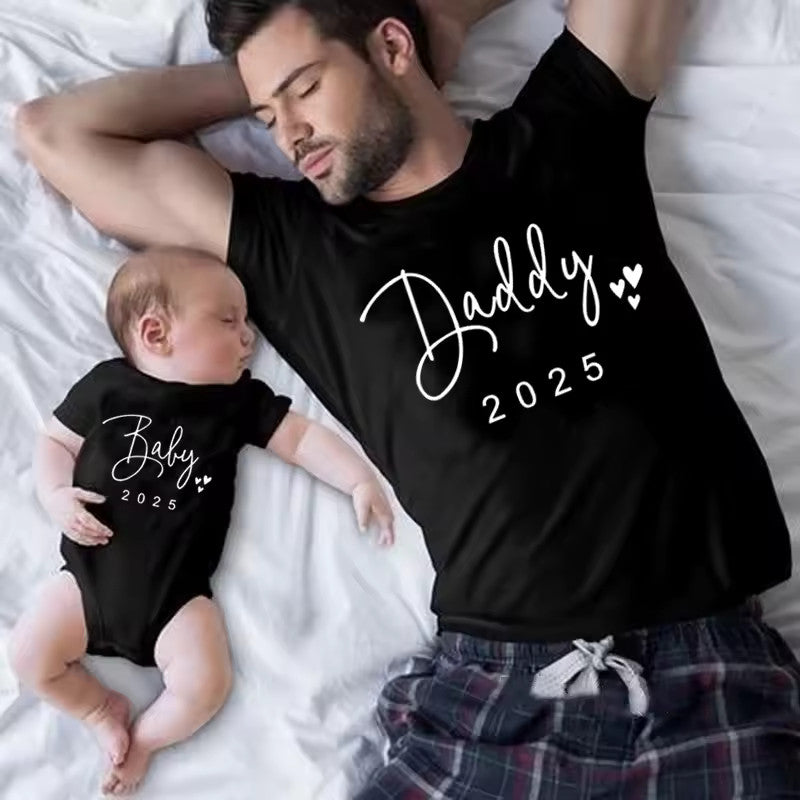 Familien T-Shirts Vater und Baby Matching Look