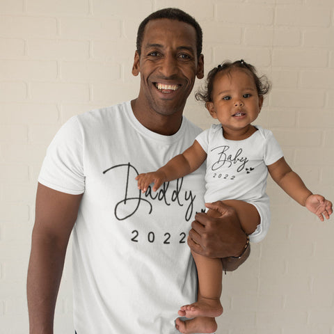 Familien T-Shirts Vater und Baby Matching Look