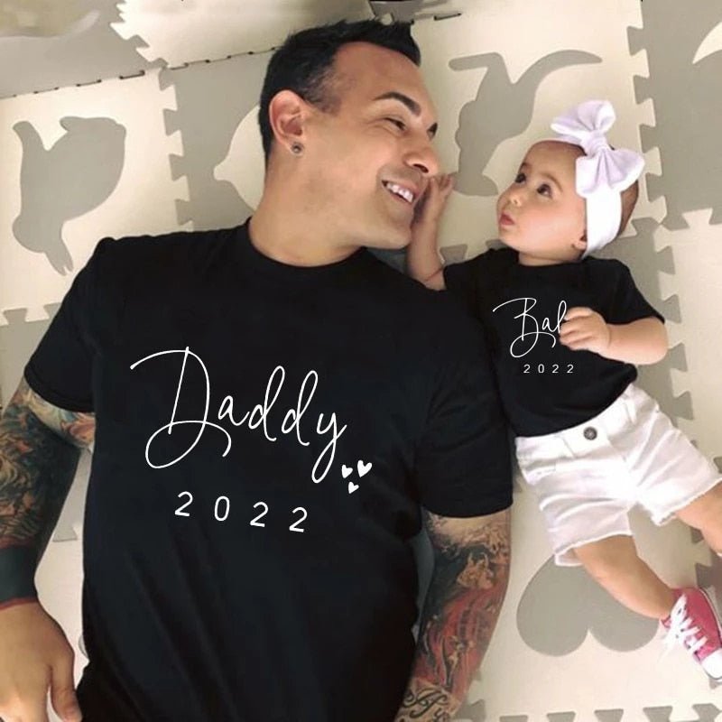 Familien T-Shirts Vater und Baby Matching Look