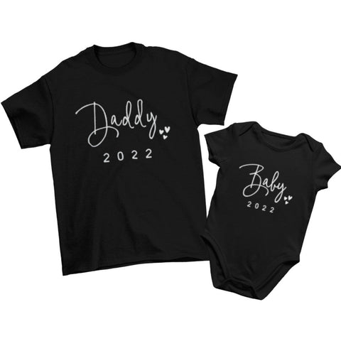 Familien T-Shirts Vater und Baby Matching Look