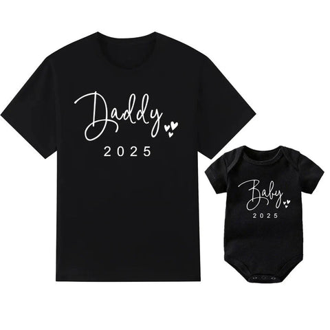 Familien T-Shirts Vater und Baby Matching Look
