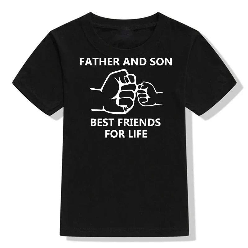 Familien-T-Shirts Vater und Sohn, beste Freunde fürs Leben