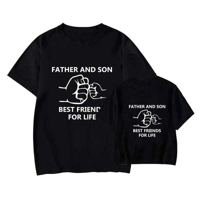 Familien-T-Shirts Vater und Sohn, beste Freunde fürs Leben