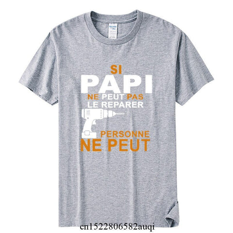 Familien T-Shirts Wenn der Großvater es nicht reparieren kann