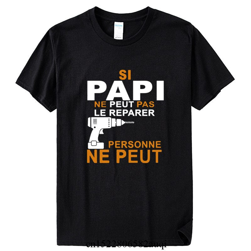 Familien T-Shirts Wenn der Großvater es nicht reparieren kann