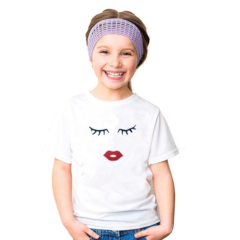 Familien T-Shirts Wimpern Frauen