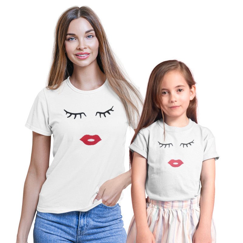 Familien T-Shirts Wimpern Frauen