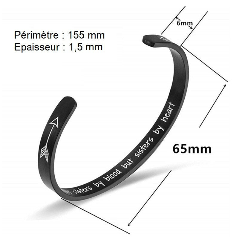 Family Armband Jonc Heart's Brother