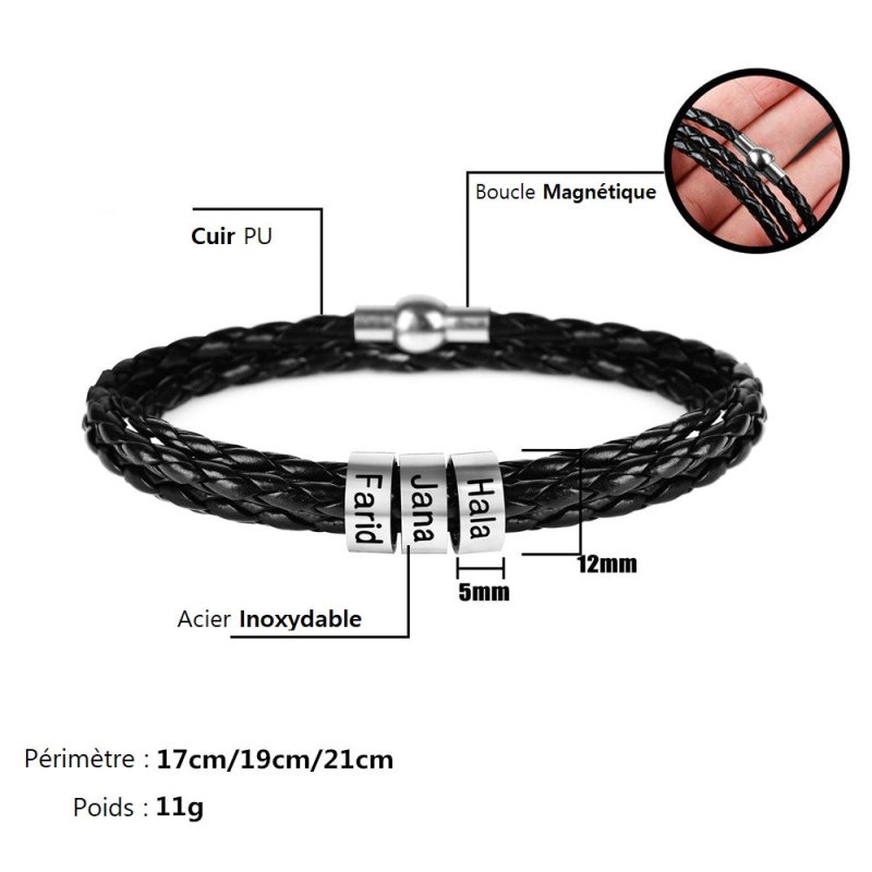 Family Armband mit Namen für Vater