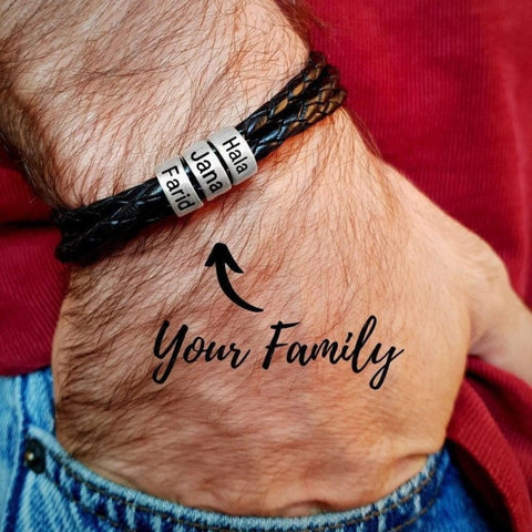Family Armband mit Namen für Vater