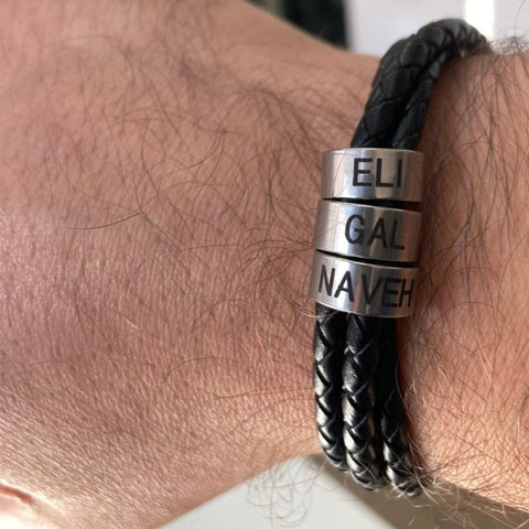 Family Armband mit Namen für Vater