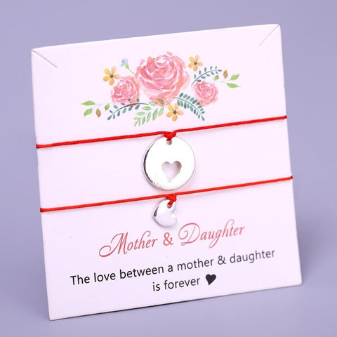 Family Armband Mother Daughter Heart