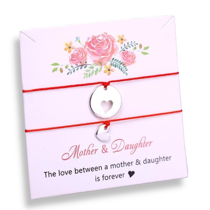 Family Armband Mother Daughter Heart