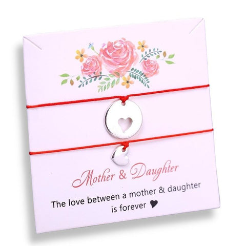 Family Armband Mother Daughter Heart