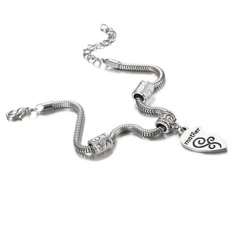 Family Armband Mother Daughter (Silver)