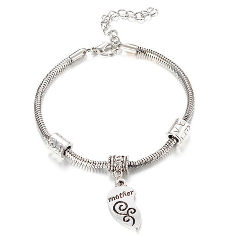 Family Armband Mother Daughter (Silver)