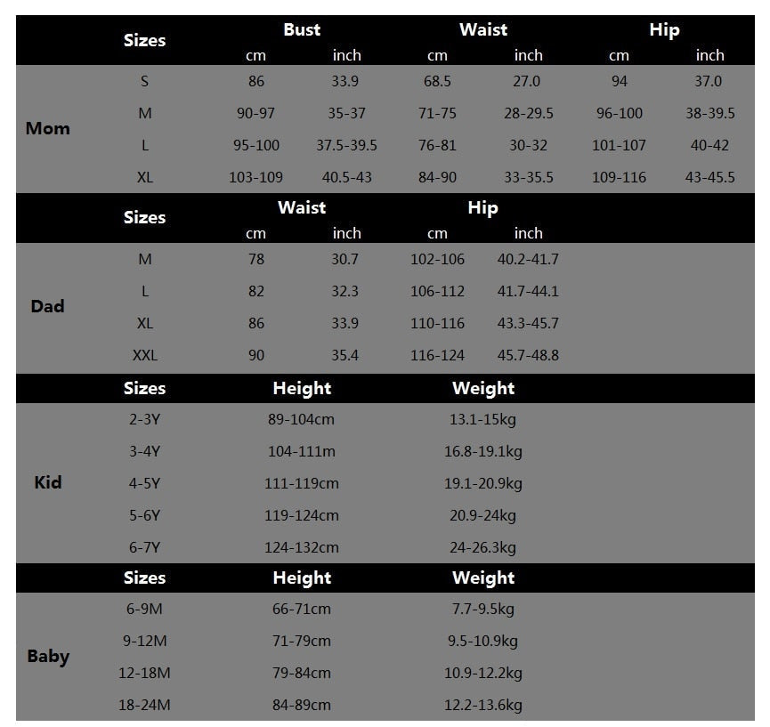 Family Badeanzug für Damen/Herren Blau Volant