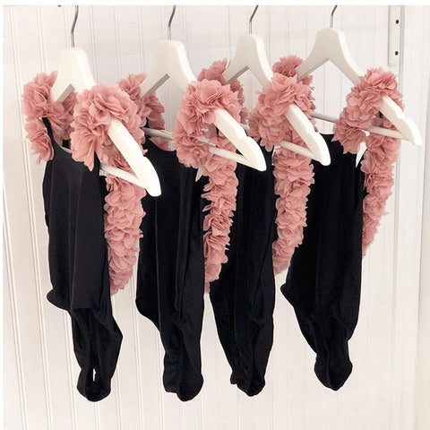 Family Badeanzug mit Rückenausschnitt und 3D-Blumen