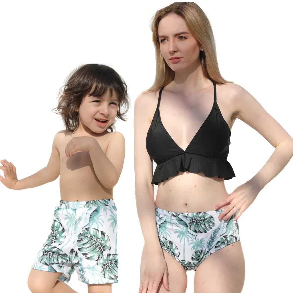 Family Badeanzug Passend für Mutter und Sohn