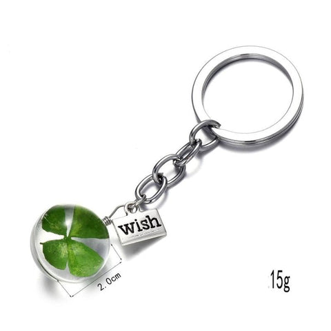 Freundschaft Schlüsselanhänger 4-blättriges Kleeblatt