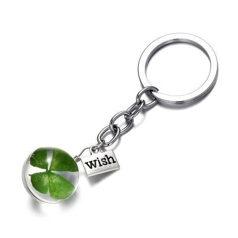 Freundschaft Schlüsselanhänger 4-blättriges Kleeblatt