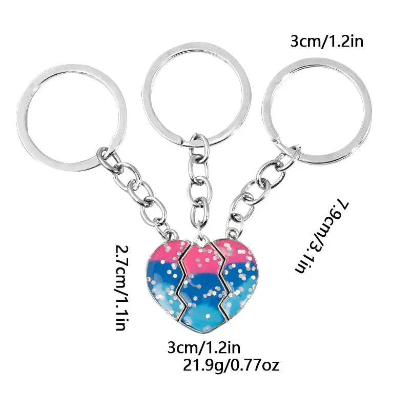 Freundschaft Schlüsselanhänger für 3 Personen