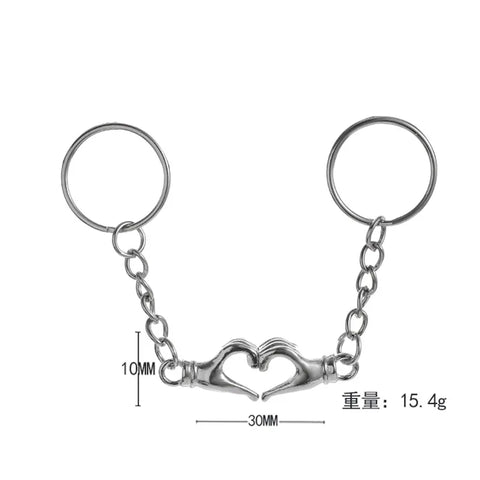 Freundschaft Schlüsselanhänger Herz Hände 2 Stück