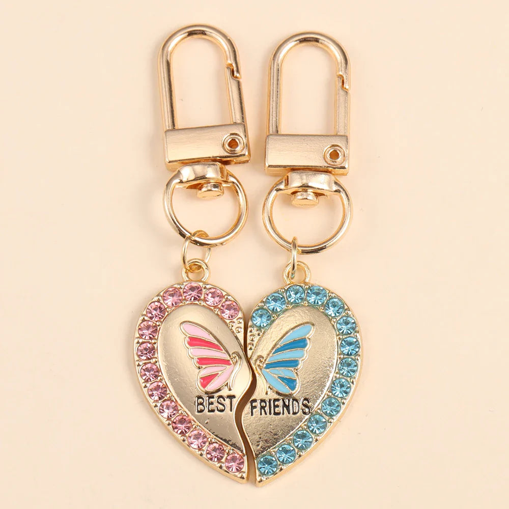 Freundschaft Schlüsselanhänger Schmetterling Blau
