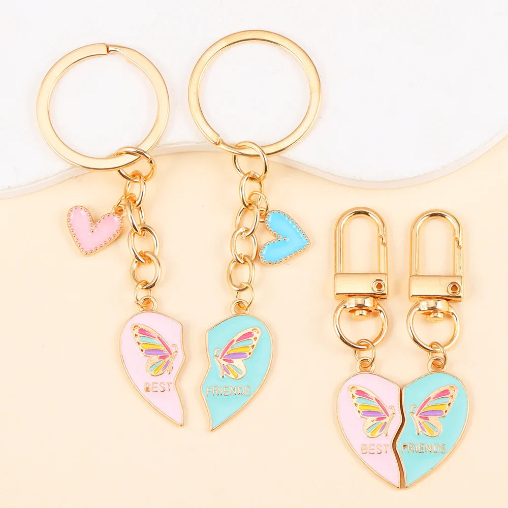 Freundschaft Schlüsselanhänger Schmetterling Blau